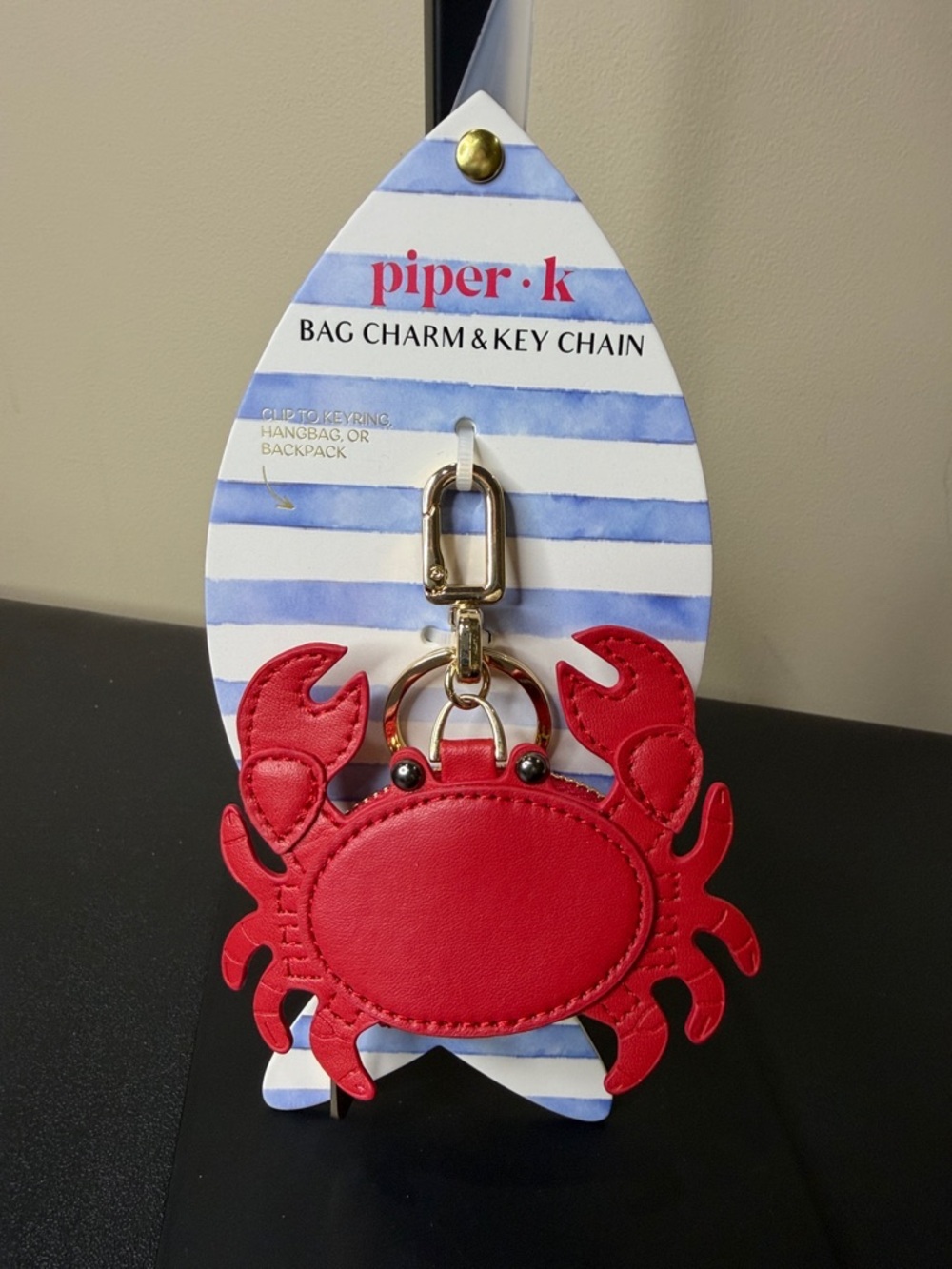 Piper K | Coastal Summer Crab 🦀 Bag Charm